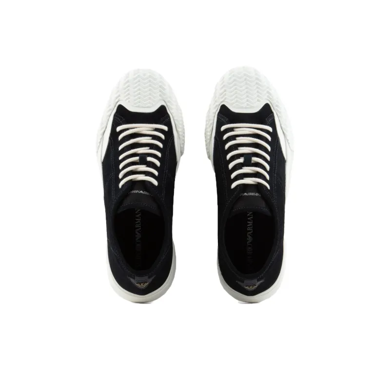 EMPORIO ARMANI Low Top Skateboard Shoes Men's Black-3