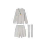 Gray Long-Sleeved Shorts