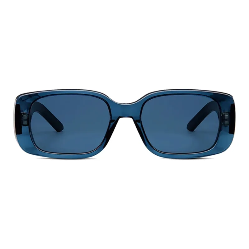 DIOR Plate Frame Irregular Shape Sunglasses Unisex Blue-1