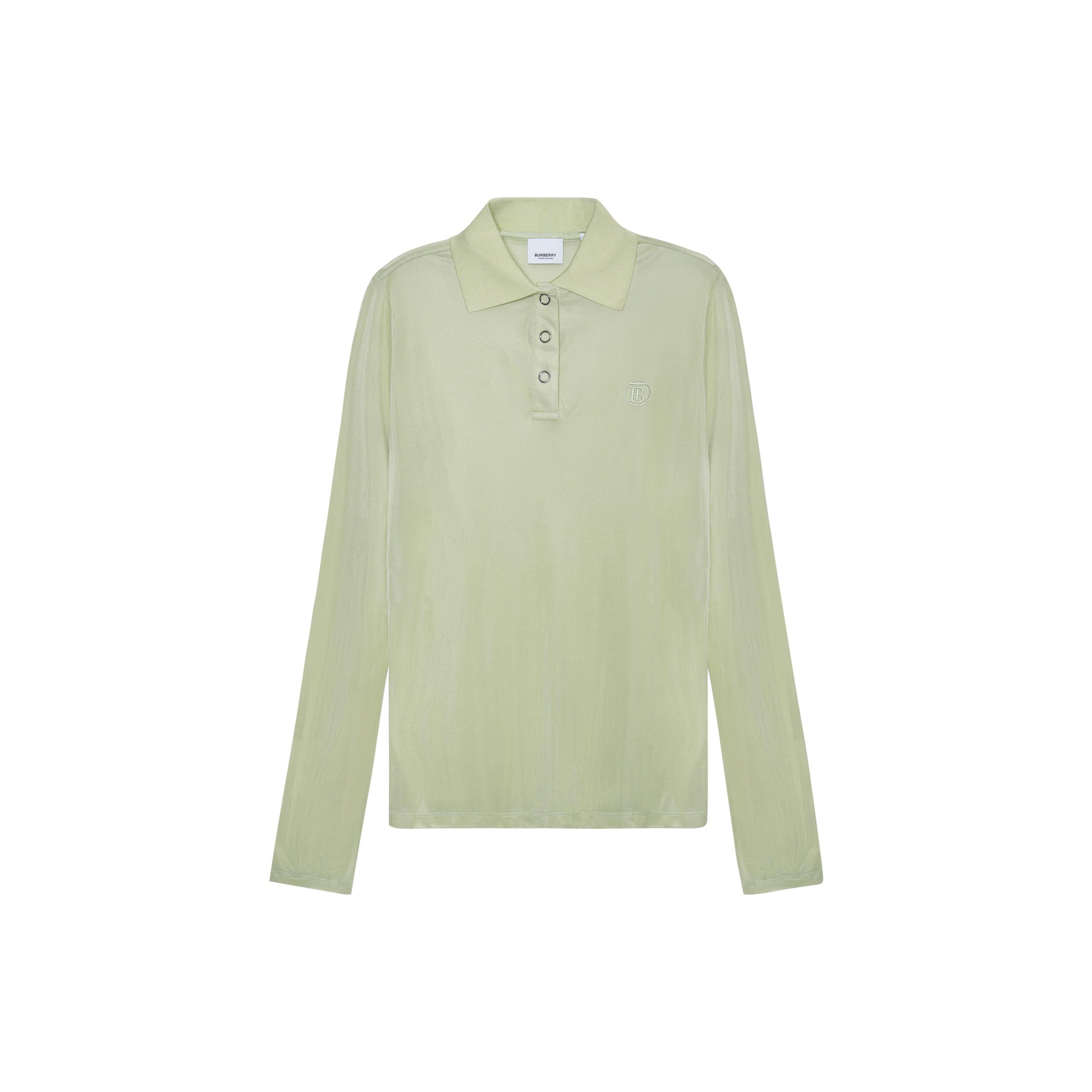 bebcdrshop trends burberry green polo shirt POIZON