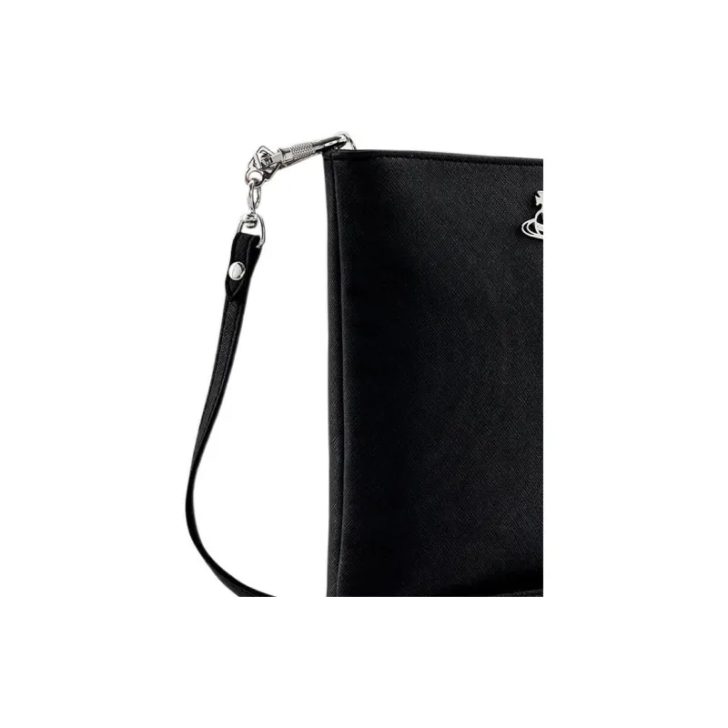 Vivienne Westwood SQUIRE Polyurethane Shoulder Bag, Crossbody Bag Men's Black-3
