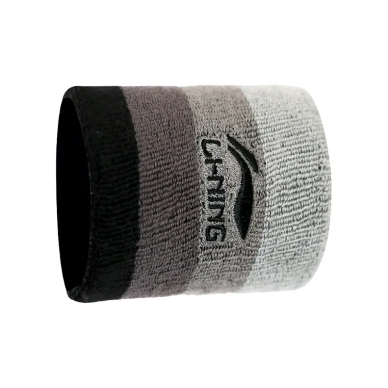 LiNing Running Fitness Wristbands Breathable Protective Slip Resistant Pearl White Cotton Polyester Basic Protective-3