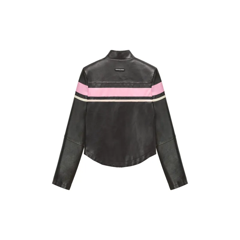 CHUU Leather Jackets Women's Black-1