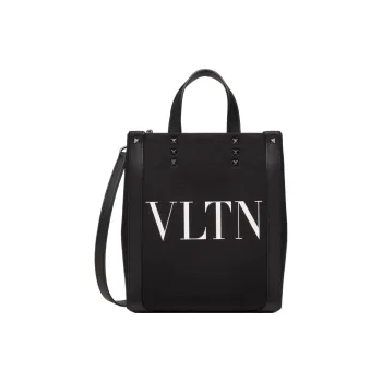 Valentino Garavani Rockstud Vltn Logo Printed Tote Bag