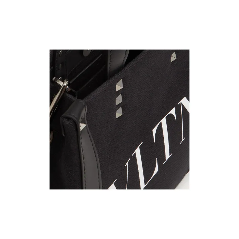 Valentino Garavani Rockstud Vltn Logo Printed Tote Bag-5