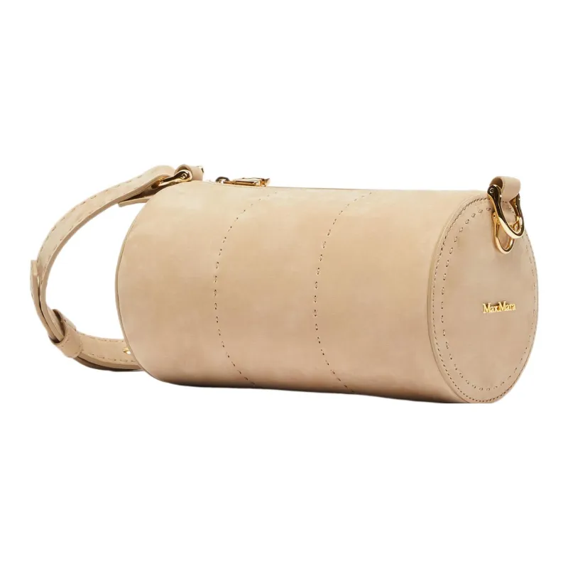 MaxMara Suede Handbag, Shoulder Bag Women's Sand-1