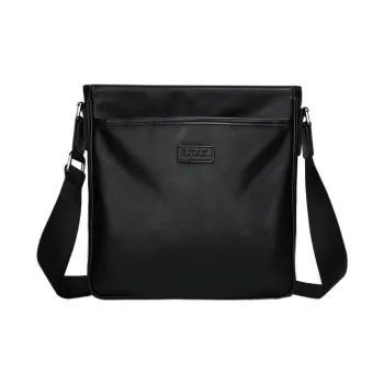 BJIAX Top Grain Cow Leather Genuine Leather Crossbody Backpack Messenger Bag Crossbody Bag Shoulder Bag Men's Black