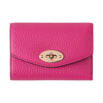 Mulberry Darley Cow Leather Wallet Women's Mulberry Berry Pink