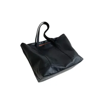 HAWA PU Tote Bag Shopping Bag Handbag Shoulder Bag Regular Women's Black/White/Klein Blue