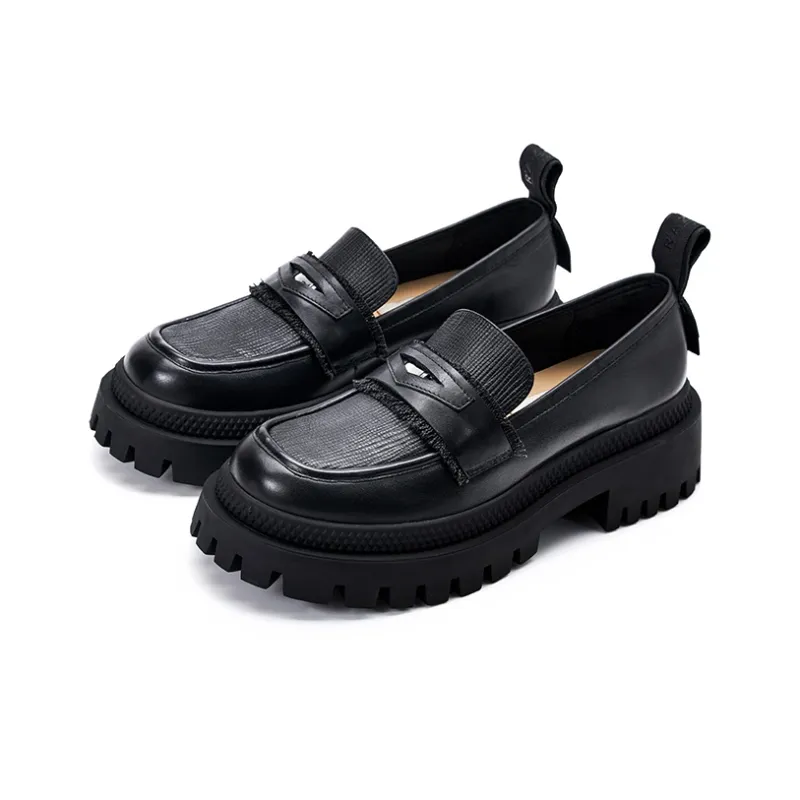 R'AZZURRO Loafers 6cm Women's Black-1