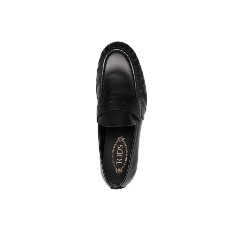 TOD'S Round-Toe Slip-On Loafers-3