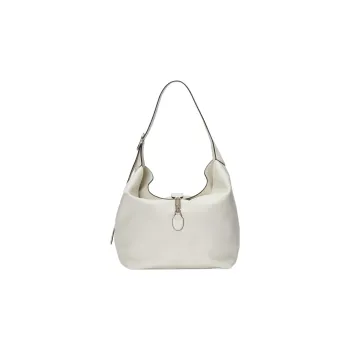 GUCCI Jackie 1961 Leather Crescent HOBO Shoulder Bag Unisex White