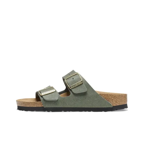 Birkenstock Slide Slippers Women's Light Green Narrow
