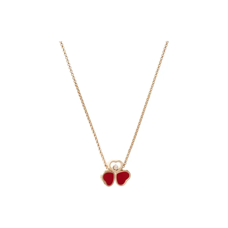 Chopard 18kt Rose Gold Happy Heart Necklace-2