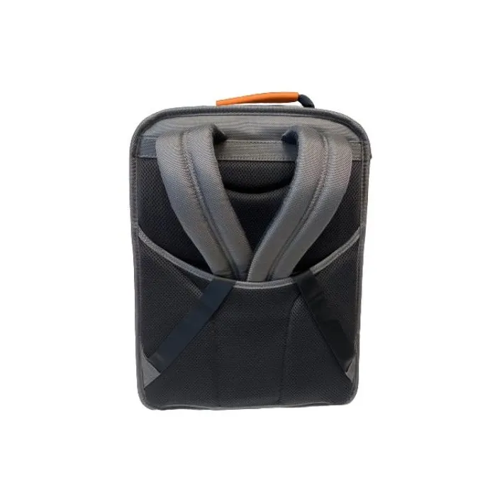 TUMI Nylon Leather Backpack Regular Men's Gray & Orange-2