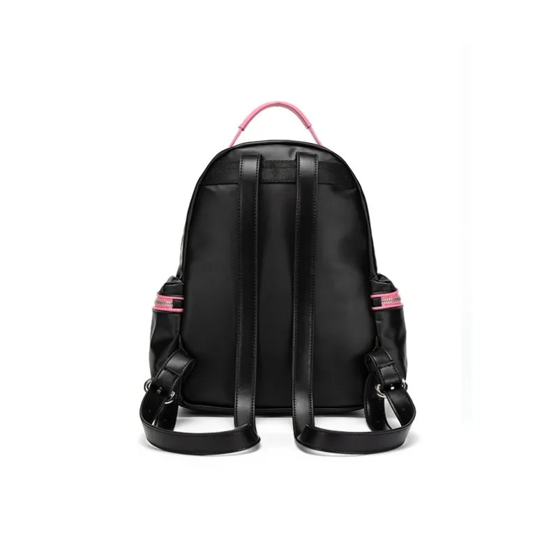 JELLYTOYBOY Fabric+PU Xingji Bag Backpack Medium Size Women's Black/Silver/Pink-9