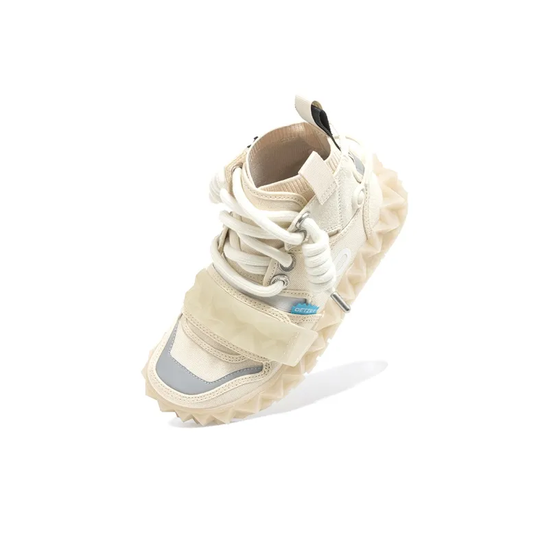 OETZI Ice Mountain Series 1 Warm High Top Skateboard Shoes Unisex Beige-3