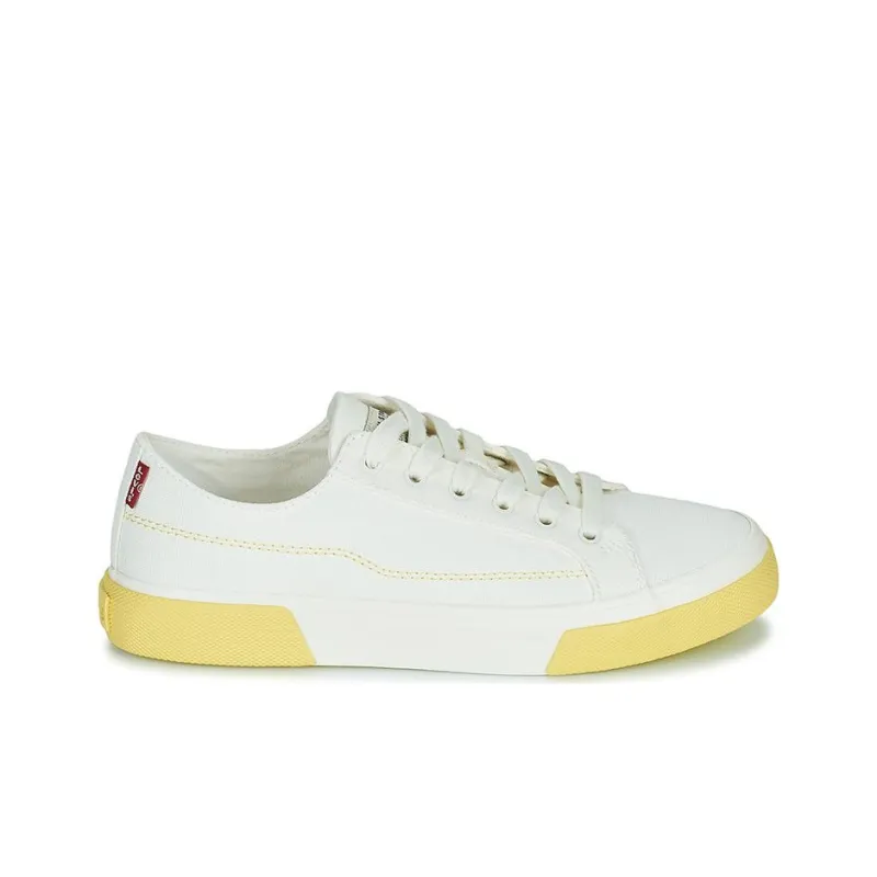 Levi's Wear resistant And Lightweight Low Top Skateboard Shoes Women's Beige-1