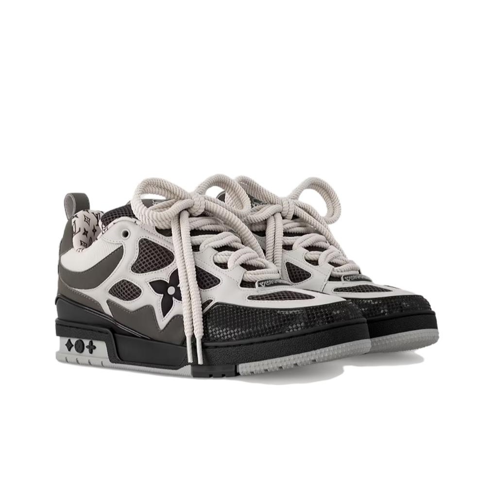 LOUIS VUITTON LV Skate Sneaker Grey White - POIZON LOUIS VUITTON LV Skate Sneaker Grey White - POIZON