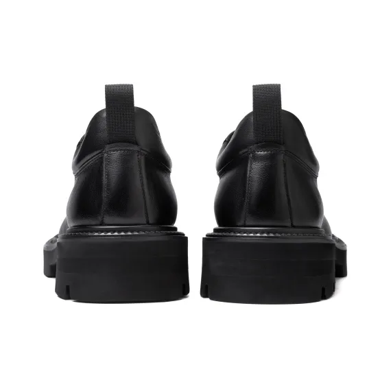 TUATARA Casual Leather Shoes Unisex Black-4