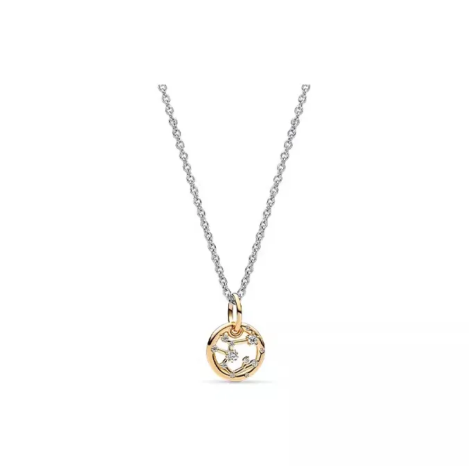 Pandora Copper Silver Alloy Necklaces Unisex Multicolor-6
