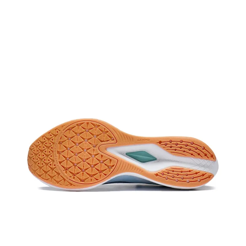 LiNing Red Hare 6 Pro Cushioning Abrasion Resistant Breathable Rebound Low Top Running Shoes Women's Sky Blue-6