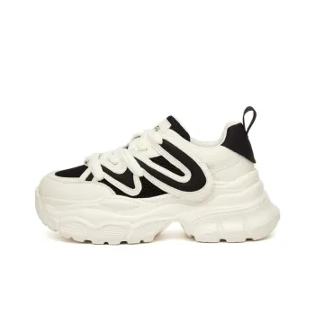 KEKAFU Wear Resistant Height Increasing Low Top Chunky Sneakers Women's