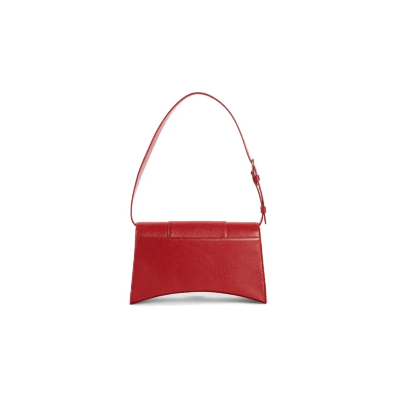 Balenciaga Hourglass Cow Leather Portable Crossbody Bag Shoulder Bag Women's Red-1