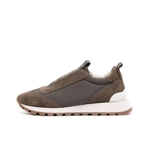 Brunello Cucinelli Monili-embellished Panelled Sneakers