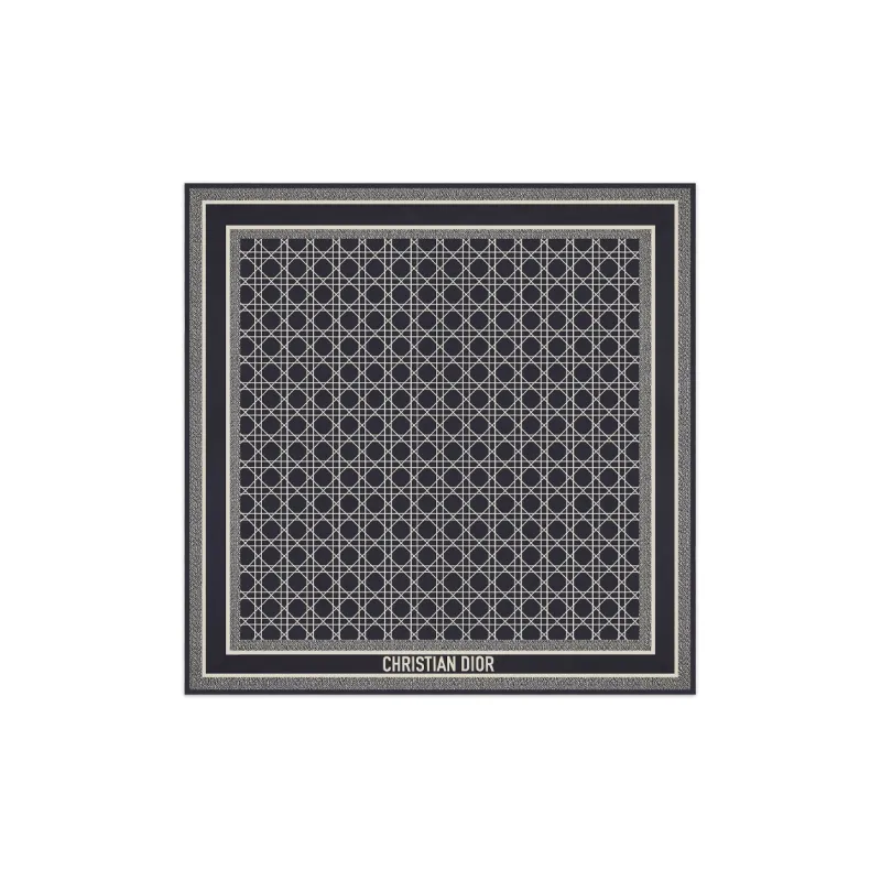 DIOR Silk Scarves Women's Black-0