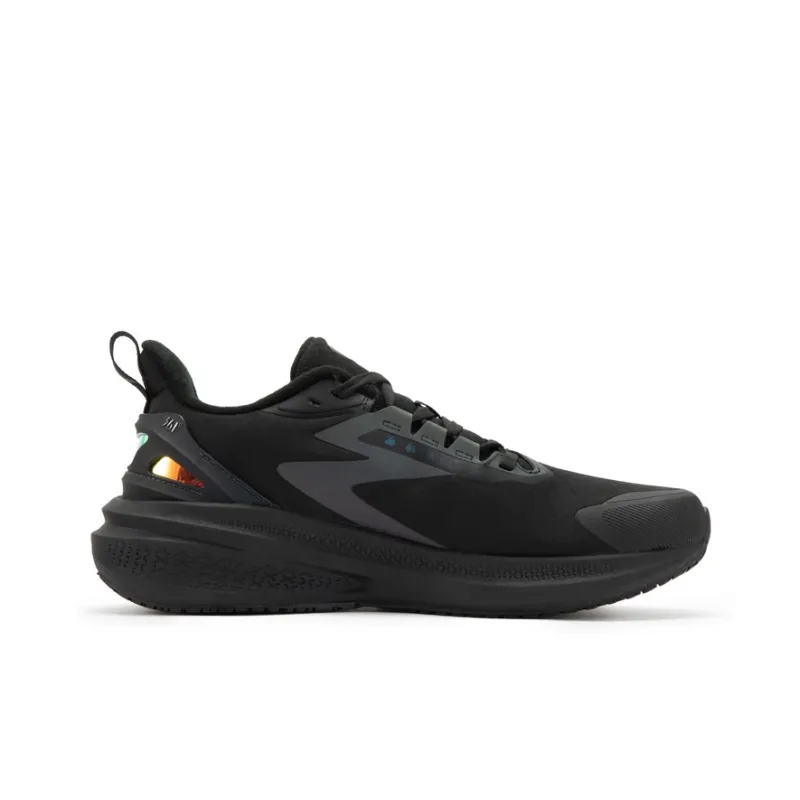 361° Rain Screen Cushioned Anti Slip Wear Resistant Water Resistant And Warm Low Top Running Shoes Men's Obsidian Black-1