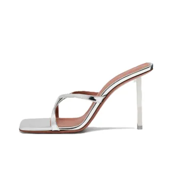 AMINA MUADDI Metallic High-heel Sandals