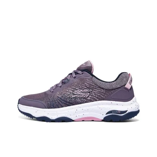 Skechers Go Walk Arch Fit Wild Purple White Women's