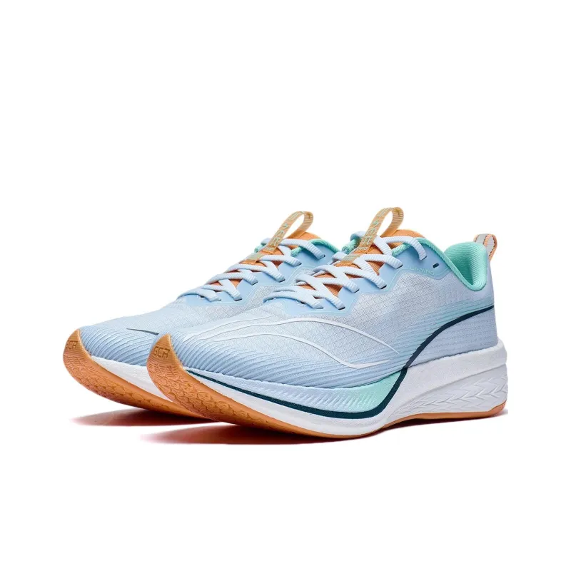 LiNing Red Hare 6 Pro Cushioning Abrasion Resistant Breathable Rebound Low Top Running Shoes Women's Sky Blue-2