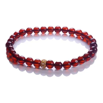 Artisan Lock Heart Jade Amber Jade Bracelets Women's