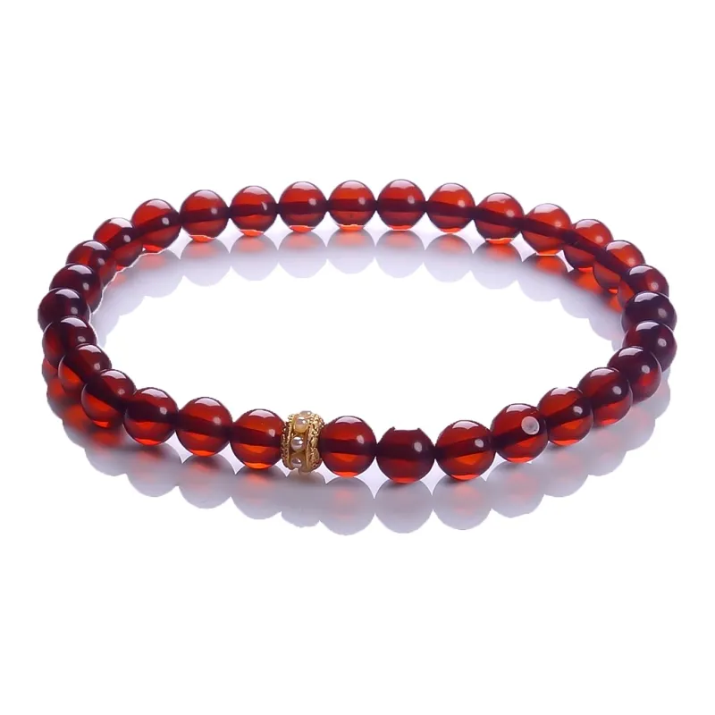 Artisan Lock Heart Jade Amber Jade Bracelets Women's-0