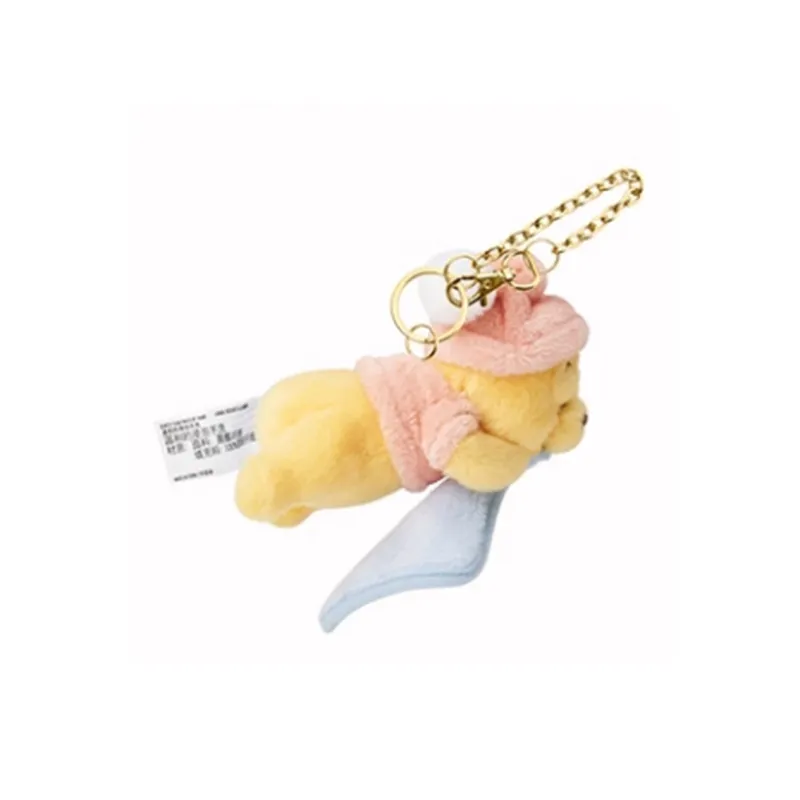 Disney Winnie Home Collection Key Ring Dolls Plush Pendant Small Size High 14cm Length-0
