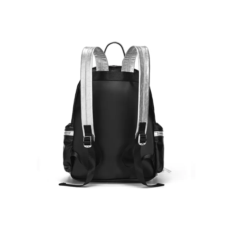 JELLYTOYBOY Fabric+PU Xingji Bag Backpack Medium Size Women's Black/Silver/Pink-2