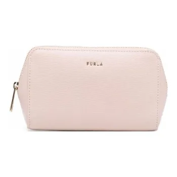Furla Leather Clutch Small Size Women's Pink