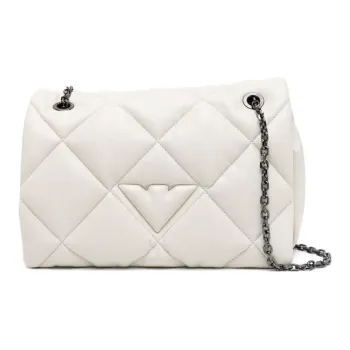 EMPORIO ARMANI Polyester Crossbody Bag, Shoulder Bag Women's Ivory White