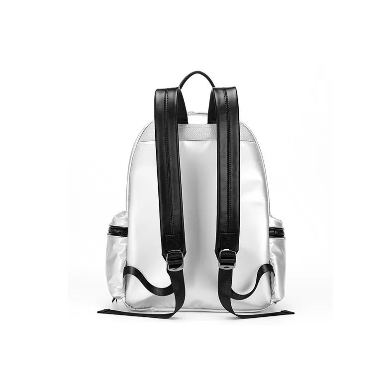 JELLYTOYBOY Fabric+PU Xingji Bag Backpack Medium Size Women's Black/Silver/Pink-18