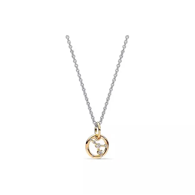 Pandora Copper Silver Alloy Necklaces Unisex Multicolor-5