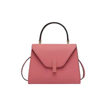 Valextra Iside Calfskin Shoulder Bag, Crossbody Bag, Handbag Mini Women's Rose Pink