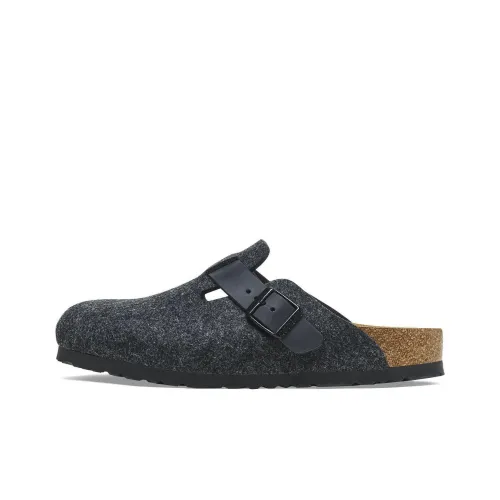 Birkenstock Closed Toe Slippers Unisex Black Narrow