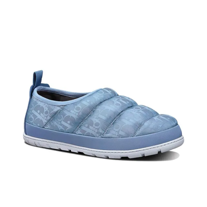 DIOR Snow Slipper Blue Oblique Technical Fabric-2