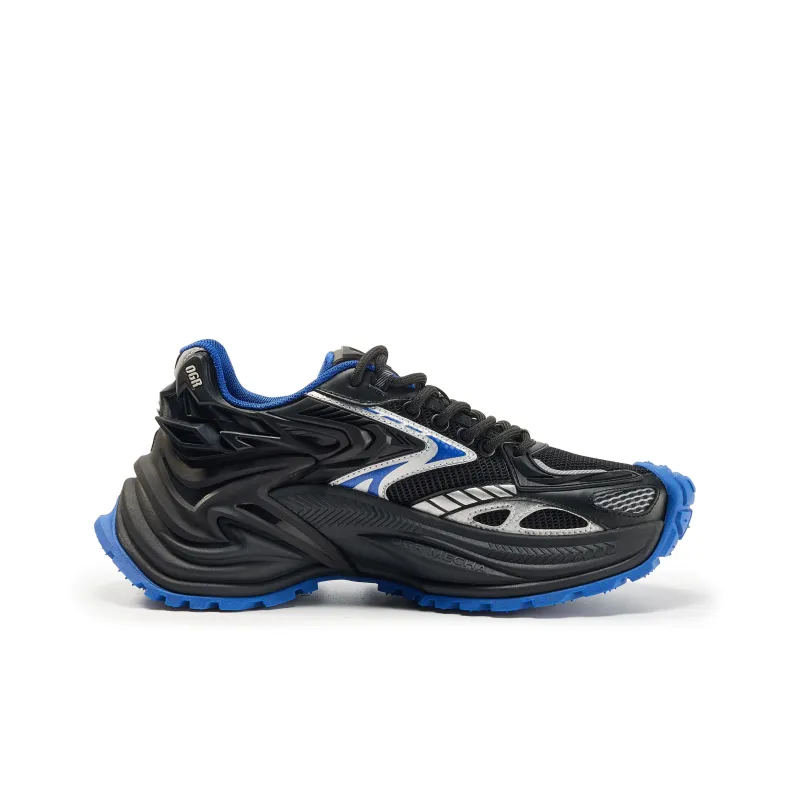 OGR Abrasion Resistant Breathable Height Increasing Low Top Running Shoes Unisex Beige Gula Blue-1