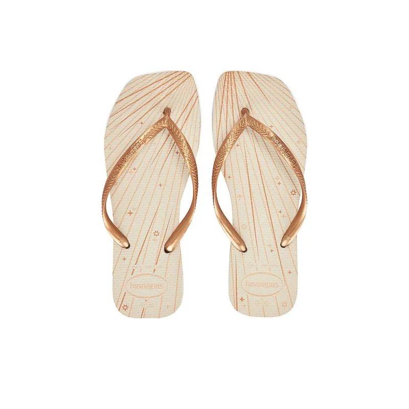 Havaianas SLIM SQUARED Flip Flops Unisex Smoke Fire-4