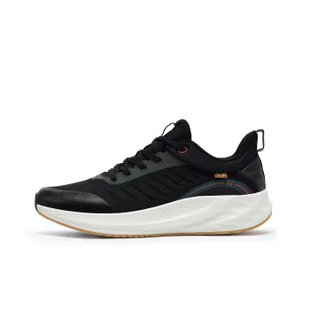 361° Rain Block 6.0 Cushioned Anti Slip Wear Resistant And Water Resistant Low Top Running Shoes Men's Black White
