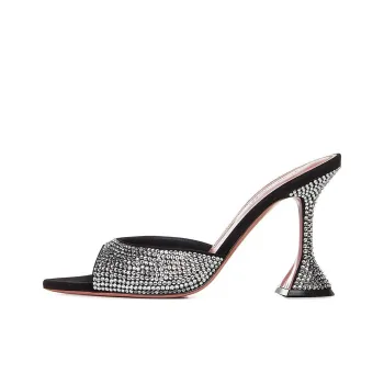 AMINA MUADDI Slide Slippers Women's Silver