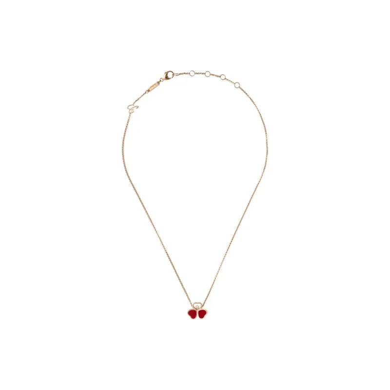 Chopard 18kt Rose Gold Happy Heart Necklace-3